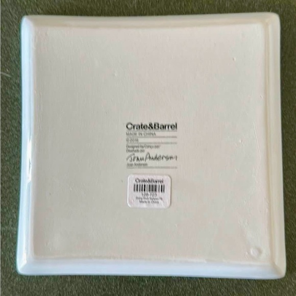 Crate&Barrel White Square Plate - Picture 3 of 3